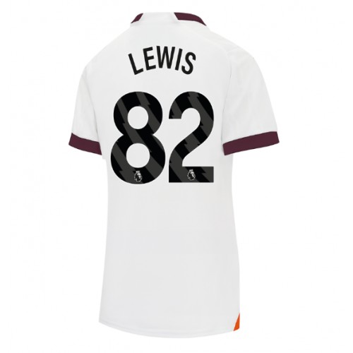 Fotbalové Dres Manchester City Rico Lewis #82 Dámské Venkovní 2023-24 Krátký Rukáv